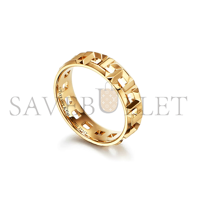 TIFFANY T TRUE WIDE RING IN YELLOW GOLD 62508787